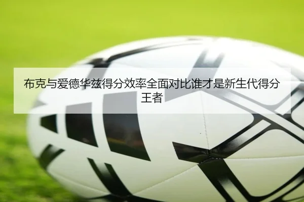 布克与爱德华兹得分效率全面对比谁才是新生代得分王者